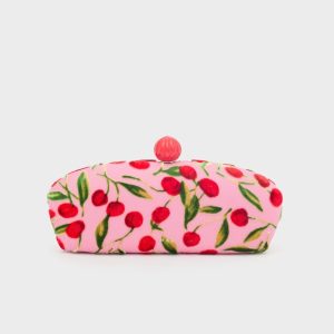 Nalì pochette in tessuto “Margot” Rosa LYPC0054.STAMPA CILIEGIE ROSA