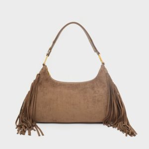 Nalì borsa a spalla in ecopelle “Dallas” Marrone MHBS0073.MARRONE