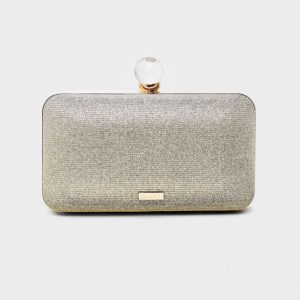 Nalì clutch in tessuto “Lorelle” Argento WIPC0103.ARGENTO