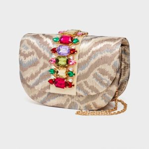 Nalì borsa a spalla in tessuto “Carla” Multicolor WIPC0108.GRIGIO