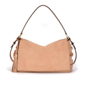Nannini borsa a spalla in pelle “Gaia” Cuoio 18602.CAMEL