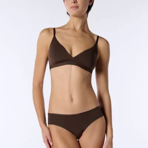 Slip in Eco-Microfibra Elasticizzata Skinwear - Marrone Scuro