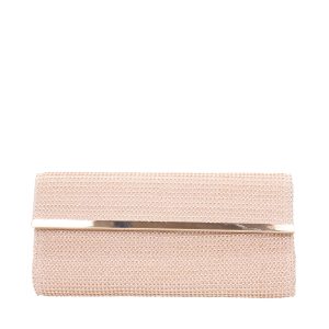 Olga Berg borsa da cerimonia in raffia “Willow” Beige OB6381.NATURAL