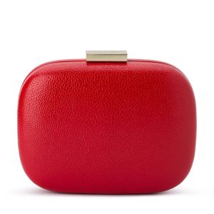 Olga Berg borsa da cerimonia in pelle “Malia” Rosso OB7447.RED