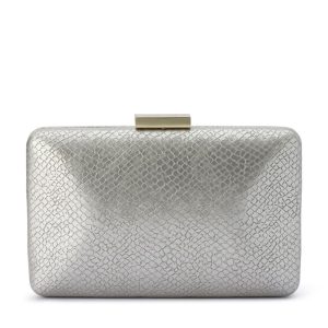 Olga Berg borsa da cerimonia in pelle “Vanessa” Platino OB7450.CHAMPAGNE