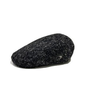 PANIZZA coppola in lana “Bullet Spinone” Grigio A522-T951.154 ANTRACITE