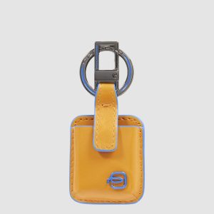 Piquadro portachiavi connequ in pelle “B2 – Blue Square” Giallo AC3954B2.G