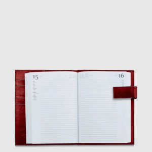 Piquadro agenda giornaliera in pelle “Blue Square” Rosso AG1148B2.R