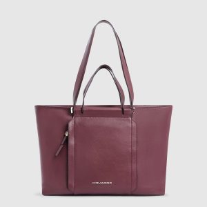 Piquadro borsa shopping da lavoro in pelle “Circle” Bordeaux BD3336W92.BO