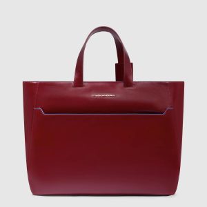 Piquadro borsa cartella da lavoro in pelle “Blue Square” Rosso BD6680B2.R