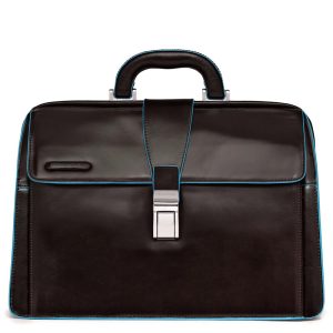 Piquadro borsa medico in pelle “Blue Square” Marrone CA2007B2.MO