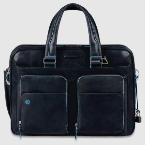 Piquadro borsa cartella da lavoro in pelle “Blue Square” CA2765B2.BLU2