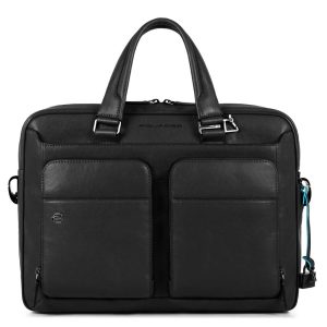 Piquadro borsa cartella da lavoro in pelle “B3 – Black Square” Nero CA2849B3.N