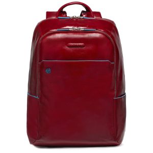 Piquadro zaino in pelle “Blue Square” Rosso CA3214B2.R