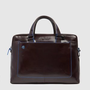 Piquadro borsa cartella da lavoro in pelle “Blue Square” Marrone CA3335B2.MO