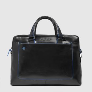 Piquadro borsa cartella da lavoro in pelle “Blue Square” Nero CA3335B2.N