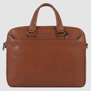 Piquadro borsa da lavoro in pelle “Black Square” Cuoio CA3339B3.CU