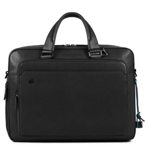 Piquadro borsa cartella da lavoro in pelle “B3 – Black Square” Nero CA4027B3.N