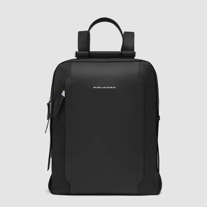 Piquadro zaino in tessuto e pelle “Lyra” Nero CA4576W92T.N