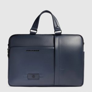Piquadro borsa cartella da lavoro in pelle “Russel” Blu CA6026W137.BLU