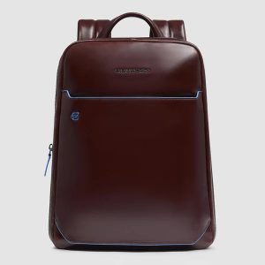Piquadro zaino in pelle “Blue Square” Marrone CA6311B2.MO