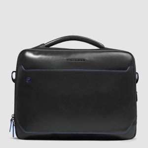 Piquadro borsa cartella da lavoro in pelle “Blue Square” Nero CA6815B2.N