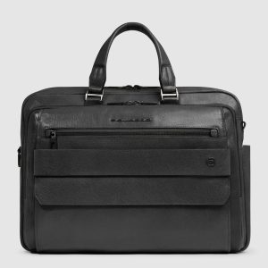 Piquadro borsa da lavoro in pelle “Solm” Nero CA7026S141.N
