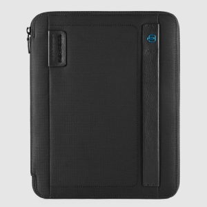 Piquadro portablocco in tessuto e pelle “P16” Nero PB2830P16.CHEVN