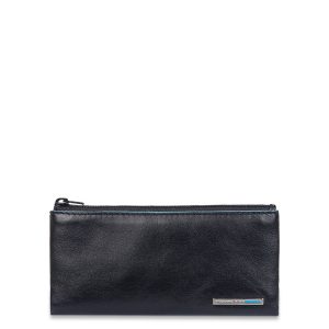 Piquadro portachiavi bustina in pelle “B2 – Blue Square” Nero PC1514B2.N