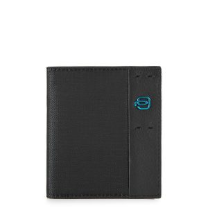 Piquadro portafogli in tessuto e pelle “P16” Nero PP1518P16.CHEVN