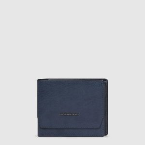Piquadro portafogli in pelle “Solm” Blu PU4188S141.AV