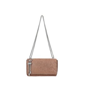 REBELLE borsa a spalla in tessuto “Sparkly” Oro 1WR104TX0142.A642 PLATINUM