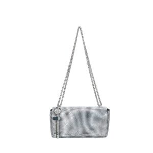 REBELLE borsa a spalla in tessuto “Sparkly” Argento 1WR104TX0142.A652 IRIDESCENT