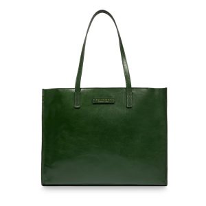 The Bridge borsa shopping in pelle “Mirra” Verde 04131401.I2 TIROLO