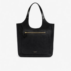 The Bridge borsa shopping in pelle “Luce ” Nero 042326D3.30