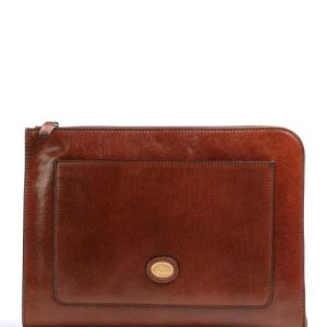 The Bridge sottobraccio in pelle “Story” Marrone 05370101.14