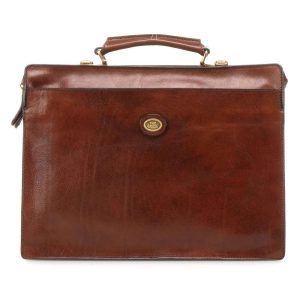 The Bridge borsa cartella da lavoro in pelle “Story” Marrone 06434901.14