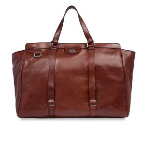 The Bridge borsone in pelle “Fabio” Marrone 07310401.1A