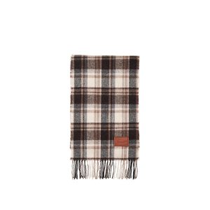 The Bridge sciarpa in lana “Sciarpe Check” Marrone 121405NE.ZO CHECK BROWN