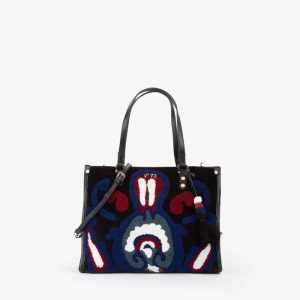 V73 borsa a mano in ecopelle “Melia” Multicolor 73BS9ES01.NERO MULTI