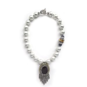 Vanity Her collana in metallo e resina Grigio 2638.GRIGIO