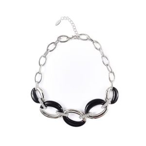 Vanity Her collana in metallo e resina Nero 606 596.NERO