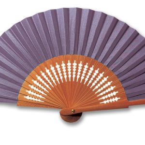 Vera Pilo ventaglio in tessuto e legno “Mini Gepetto” Viola MINI GEPETTO.VIOLET