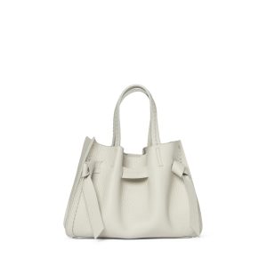 Visonà borsa a mano in pelle “Vittoria” Avorio 24730.AVORIO