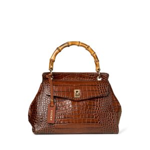 Visonà borsa a mano in pelle “Miami” Cuoio 25671.BRANDY
