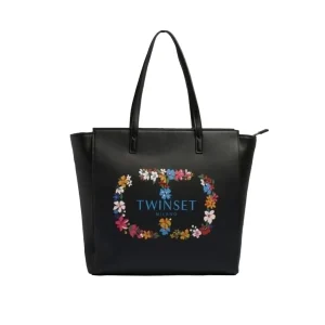Borsa Shopper Twinset Logo Fiori TD8120S16350
